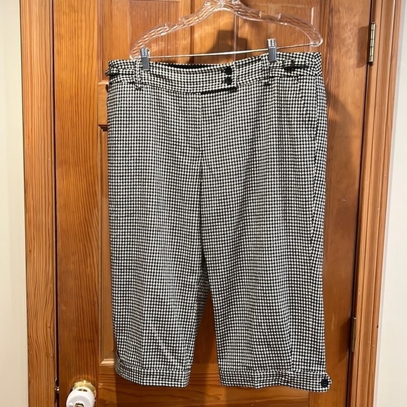 Ann Taylor Loft pied Poule Bermuda pants size 16. - Picture 1 of 8